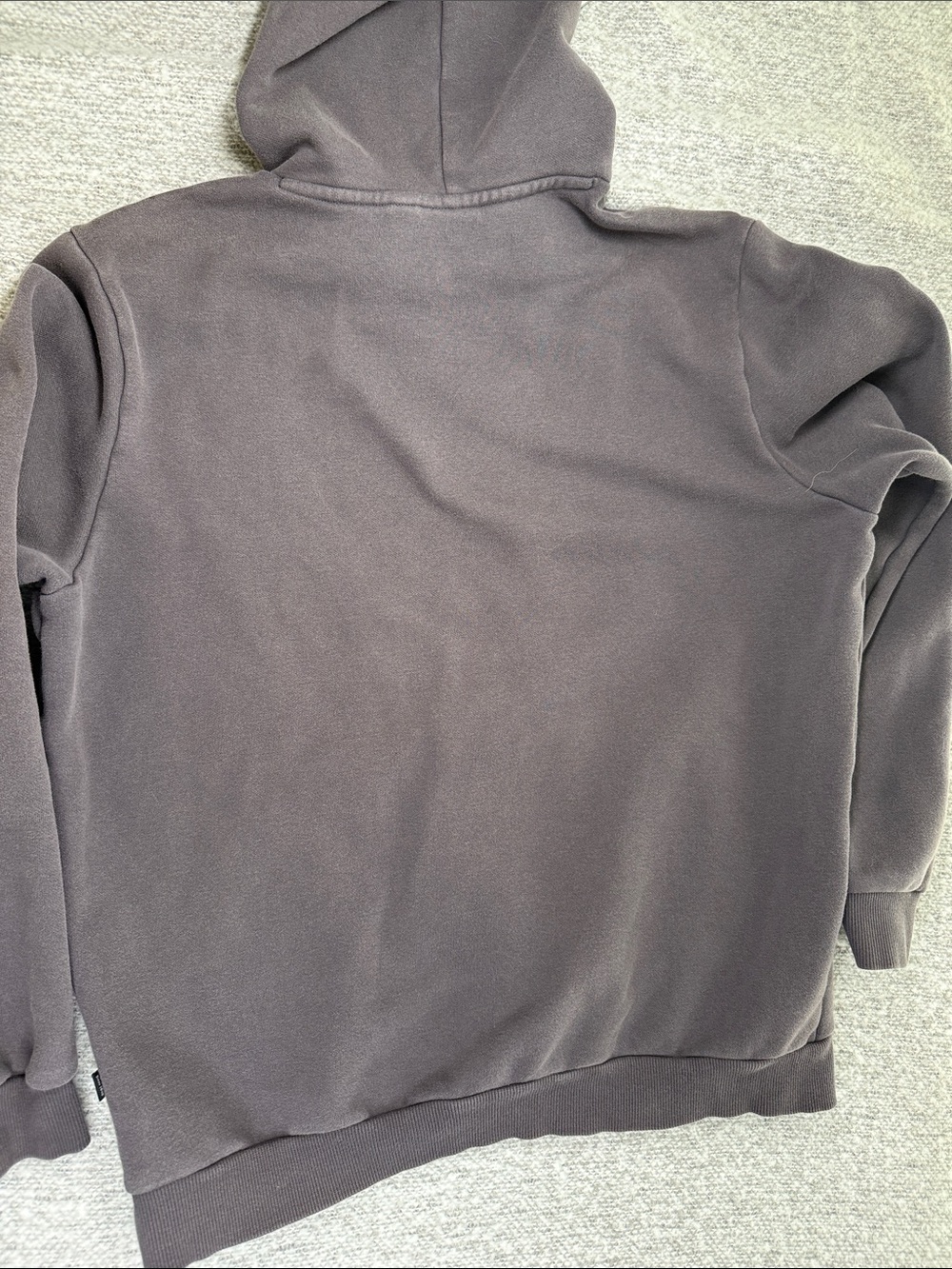 Puma Men's Charcoal Crewneck Hoodie with Yellow Logo Size M - Picture 8 of 9